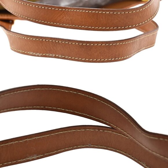 CELINE Logo Macadam Pattern Shoulder Tote Bag PVC Leather Brown GHW 62KB209 - Picture 8 of 15